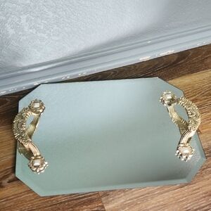Mirror Vanity Tray with Handles